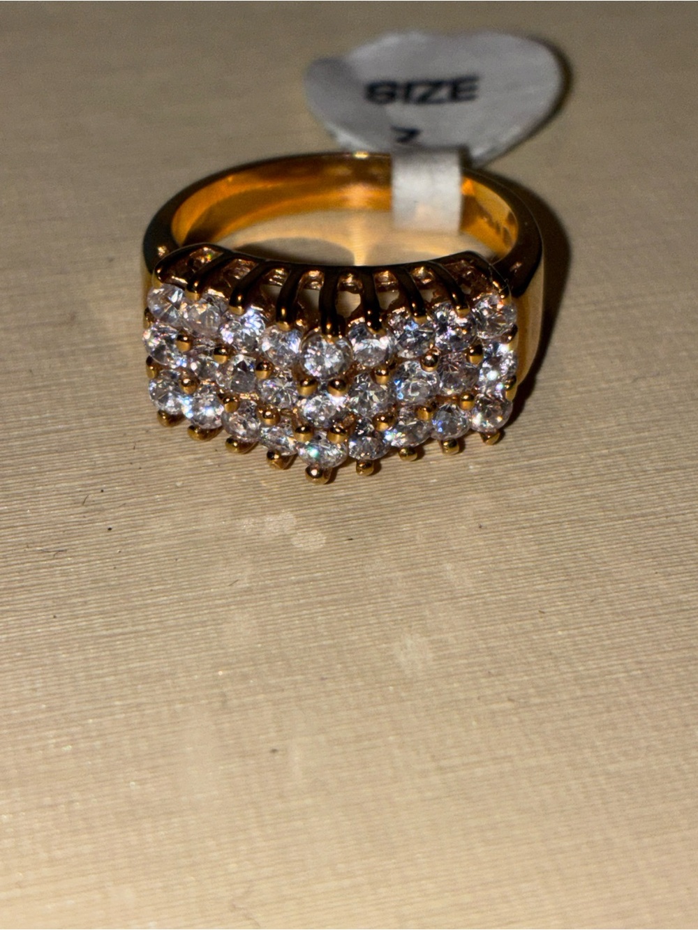 Gold-Tone Multi-Stone Cluster Ring - Women's Jewelry